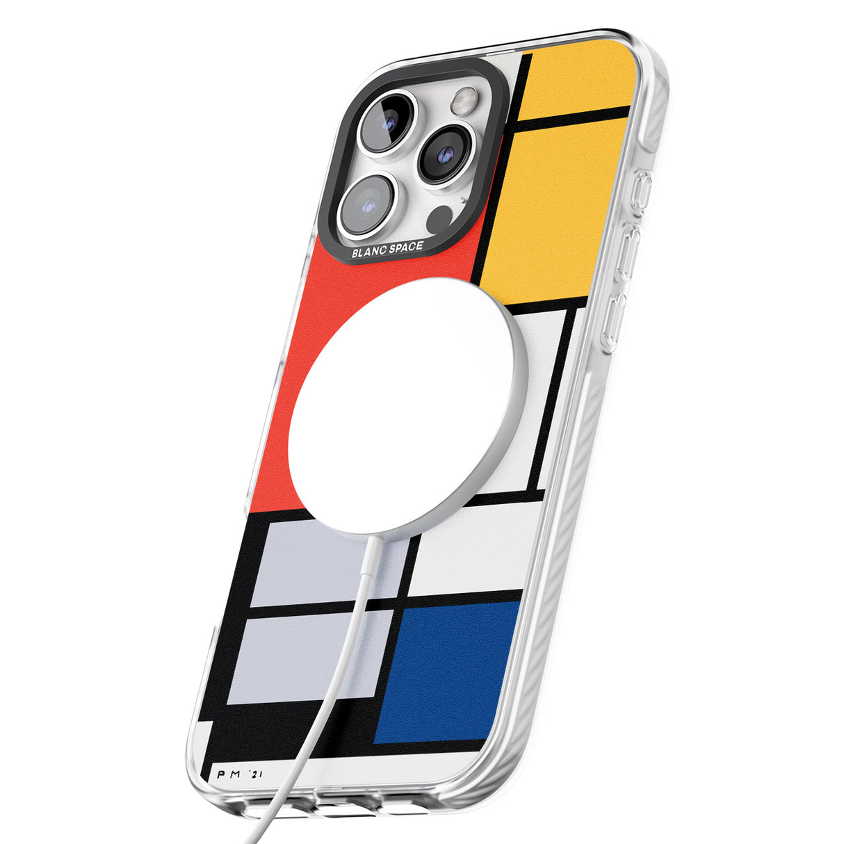 iPhone 16 Pro Max Piet Mondrian's Composition Black Impact Phone Case