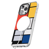 iPhone 16 Pro Max Piet Mondrian's Composition Black Impact Phone Case