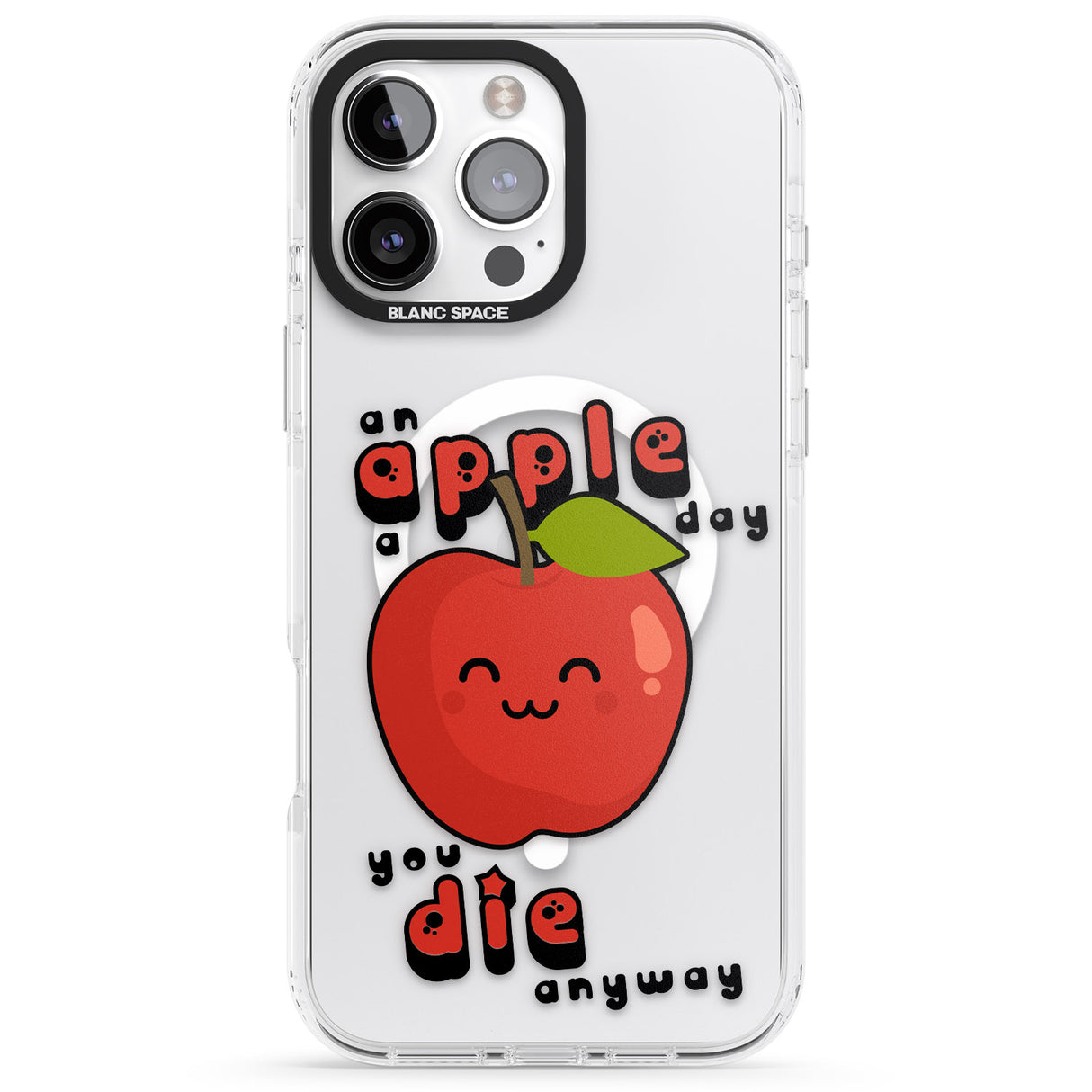 iPhone 16 An Apple a Day Clear Impact Phone Case