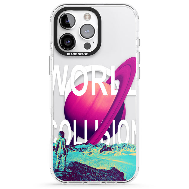 iPhone 16 World Collision Clear Impact Phone Case