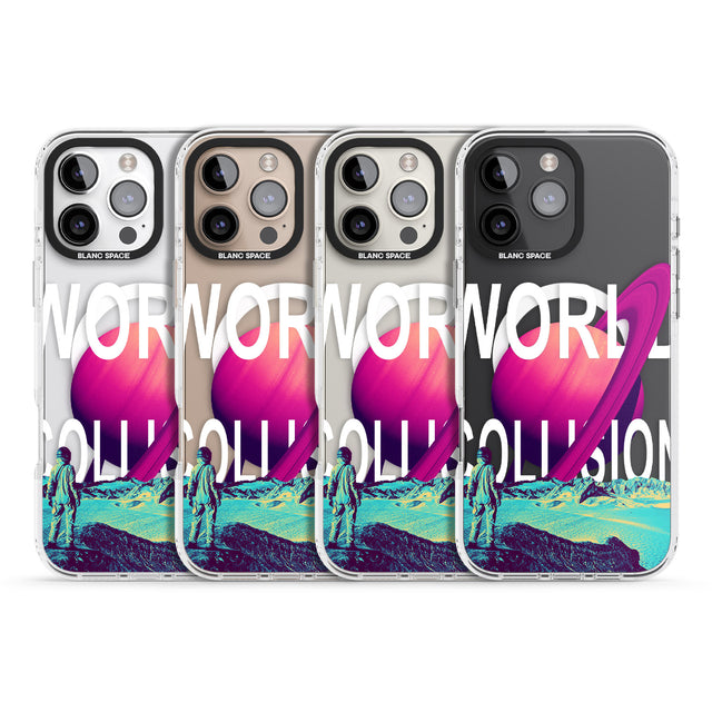 iPhone 16 World Collision Clear Impact Phone Case