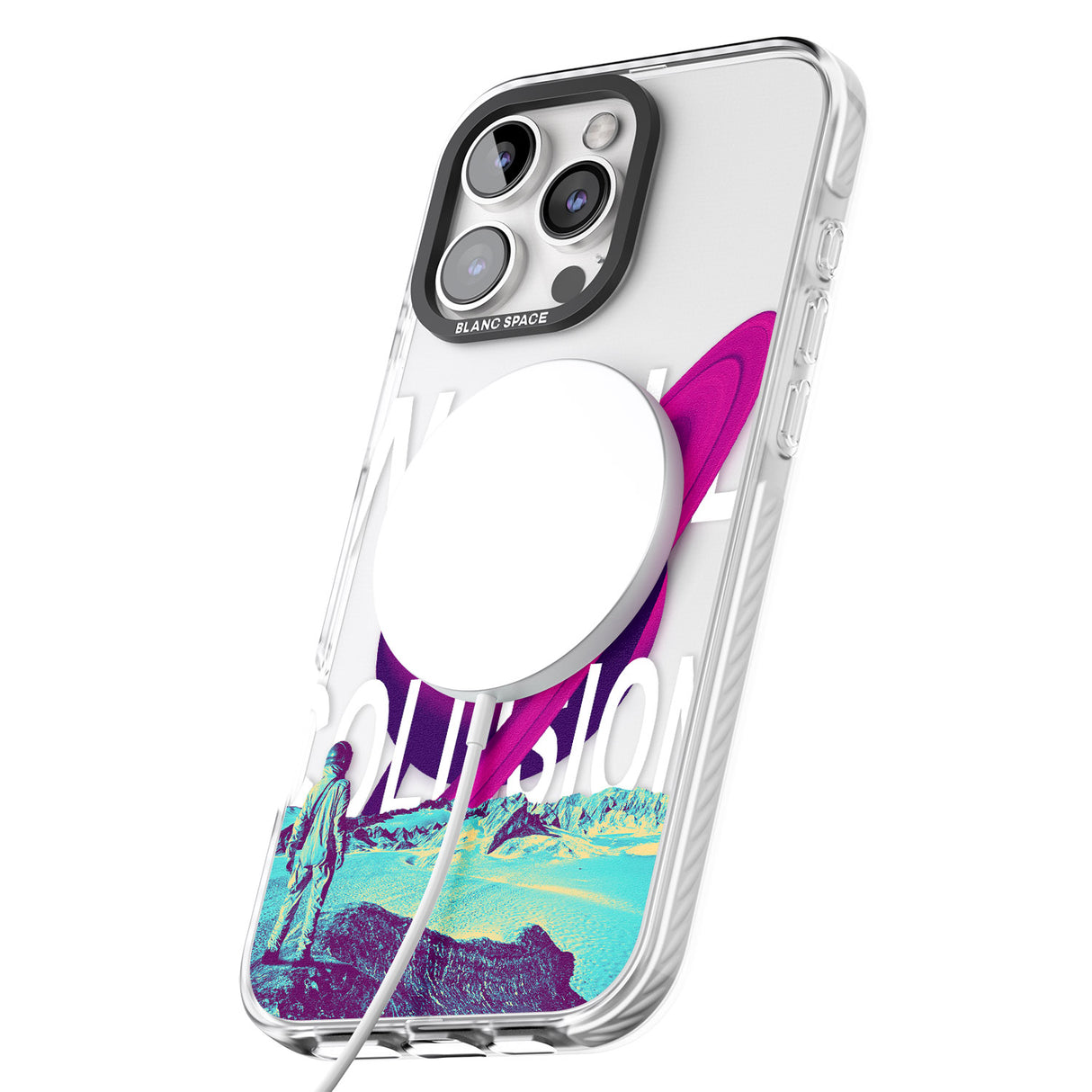 iPhone 16 World Collision Clear Impact Phone Case