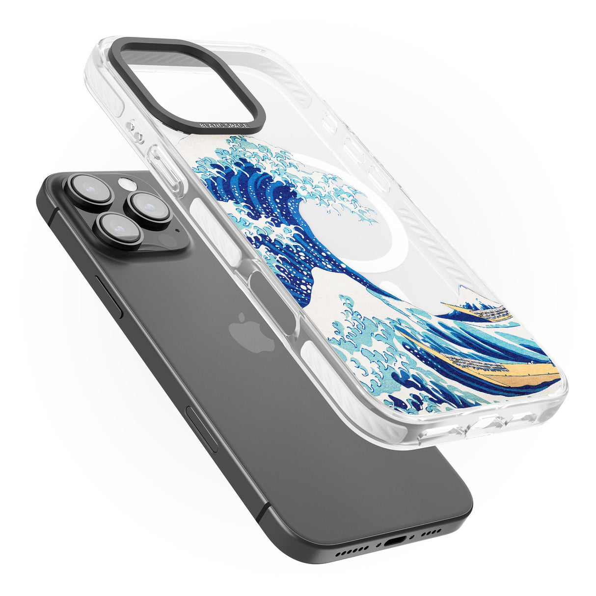 iPhone 16 Pro Max The Great Wave of Kanagawa Black Impact Phone Case