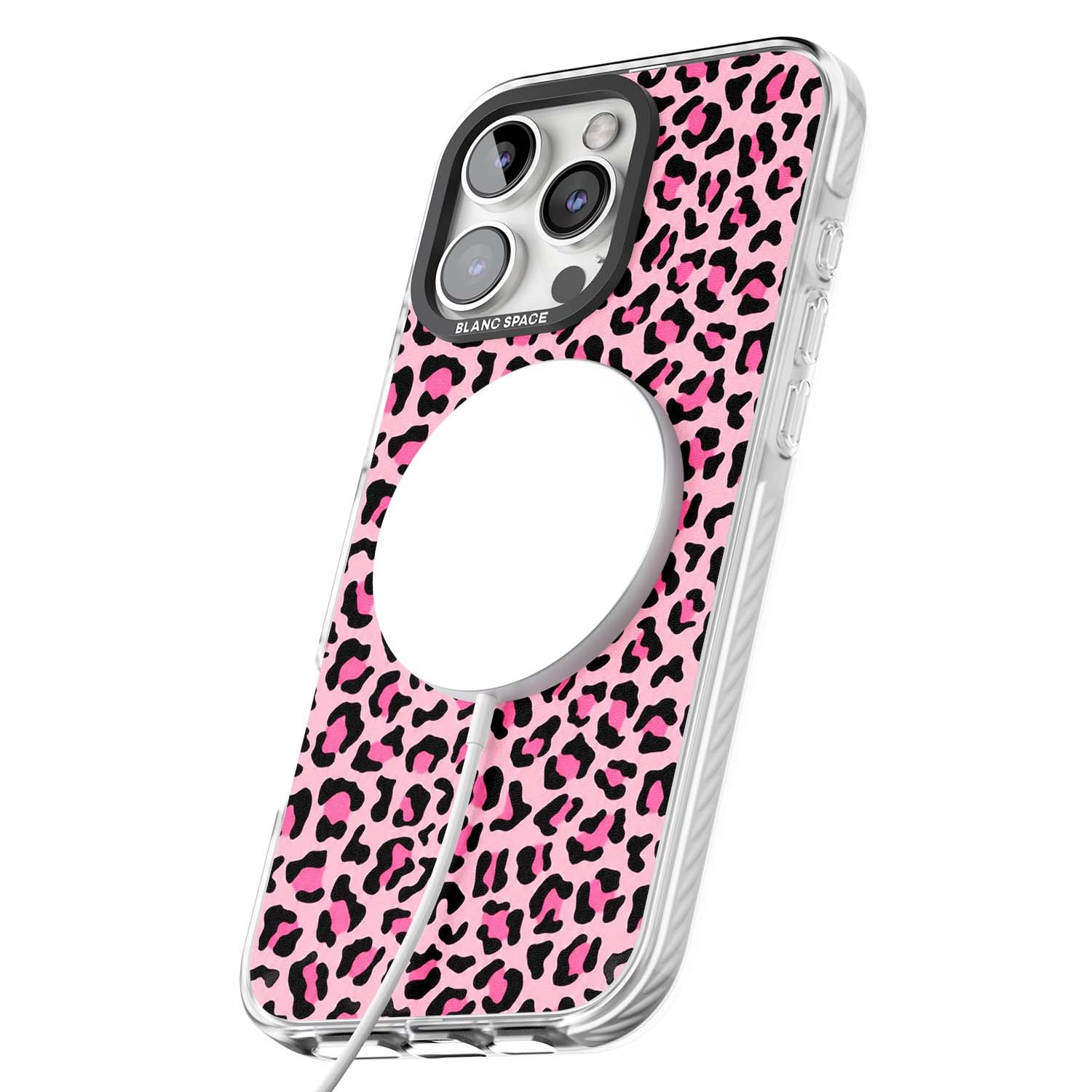 Pink Leopard baddie iPhone case | Impact Magsafe case for iPhone 16 Pro, iPhone 16 Pro Max