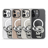 iPhone 16 Pro Max Skull Eyes Black Impact Phone Case