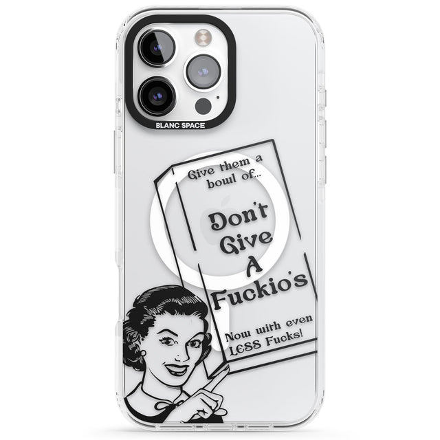 "Don't Give a F*ckio's" Cereal Impact Magsafe Phone Case for iPhone 16 Pro, iPhone 16 Pro Max