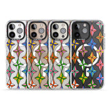 iPhone 16 Pro Max Multi Colour Stars Pattern Black Impact Phone Case