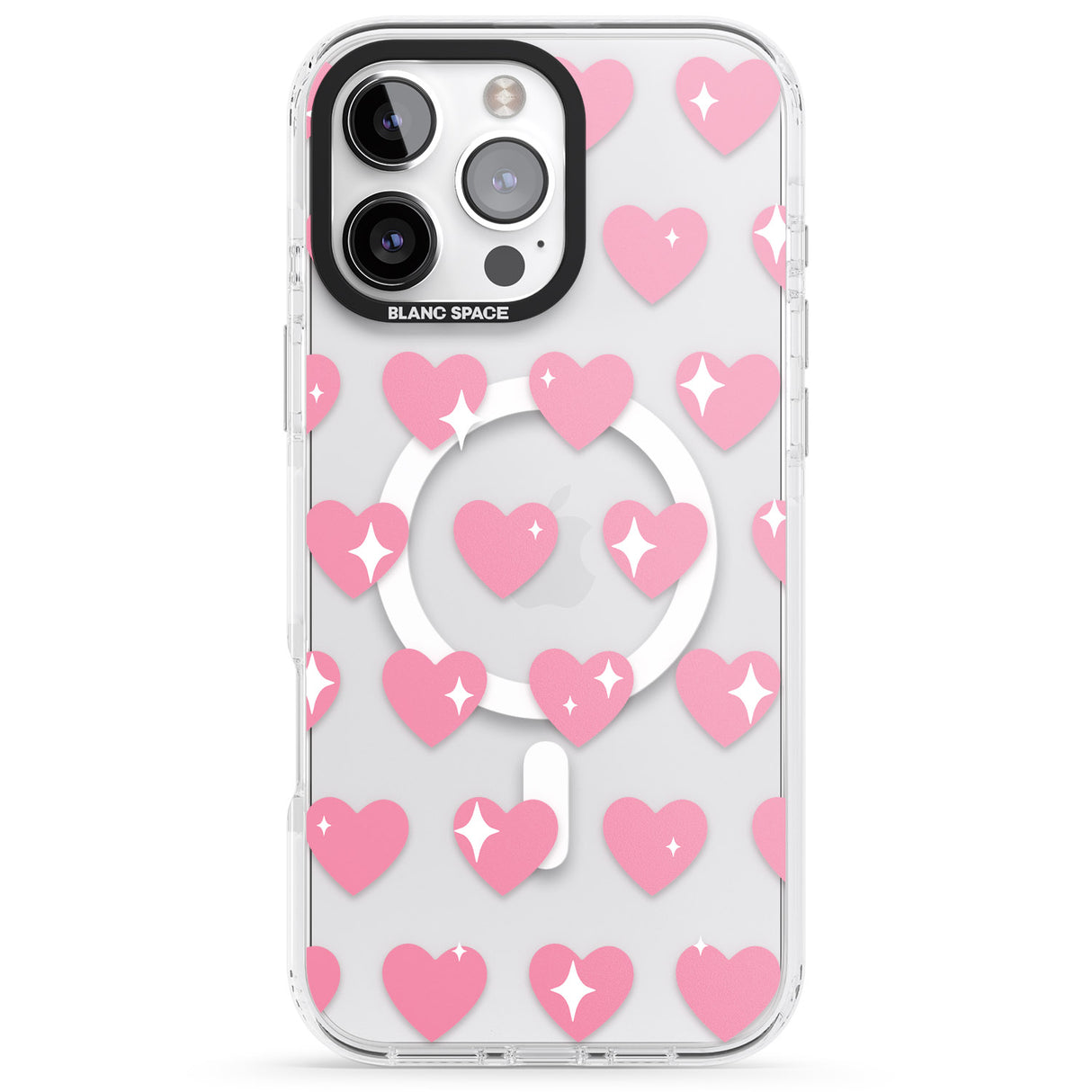 iPhone 16 Pro Max Sweet Hearts Black Impact Phone Case