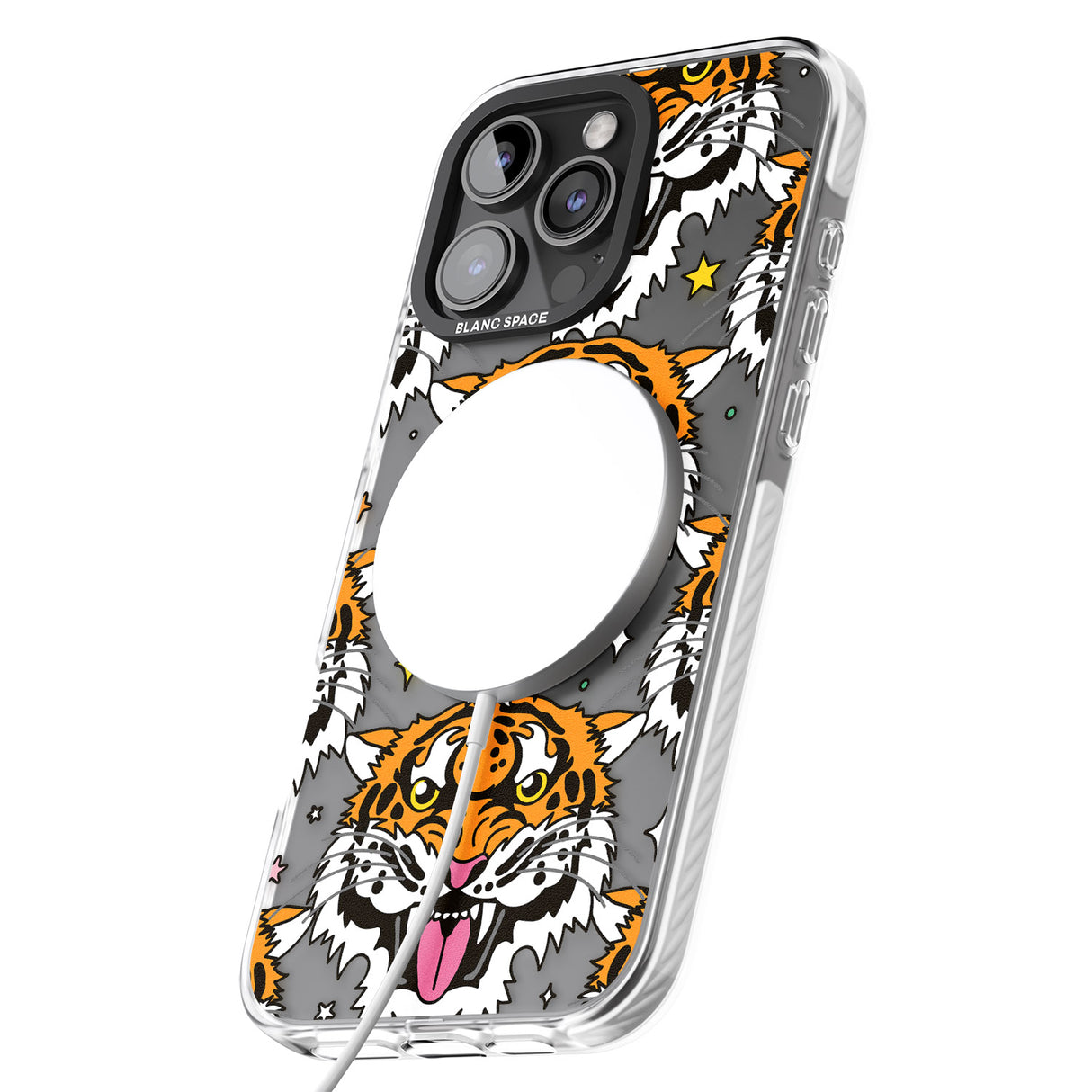 iPhone 16 Pro Max Fierce Jungle Tigers Black Impact Phone Case