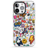 iPhone 16 Pro Max Electric Love Black Impact Phone Case