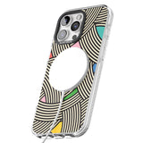 iPhone 16 Pro Max Multicolour Optic Waves Black Impact Phone Case