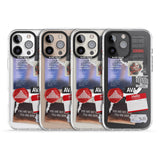 iPhone 16 Pro Max Red & Black Sticker Mix Black Impact Phone Case