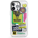 iPhone 16 Pro Max No More Excuses Sticker Mix Black Impact Phone Case