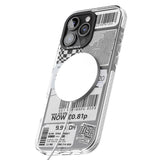 iPhone 16 Pro Max White Sticker Mix Black Impact Phone Case