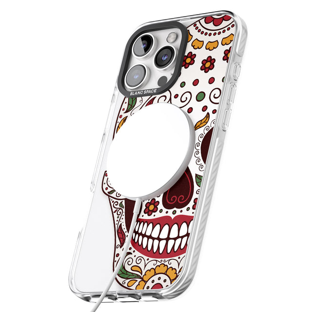 iPhone 16 Pro Max Autumn Sugar Skull Black Impact Phone Case