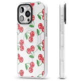 iPhone 16 Pro Max Disco Cherry Pattern Black Impact Phone Case + Magsafe