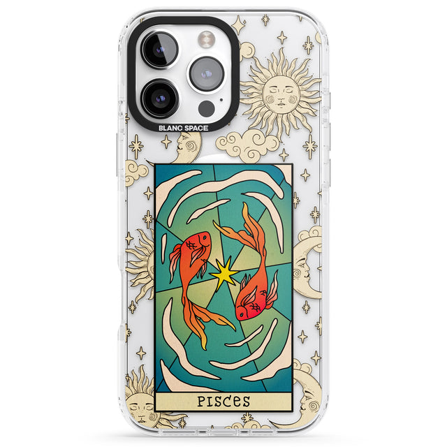 iPhone 16 Pro Max Celestial Zodiac - Pisces Black Impact Phone Case + Magsafe