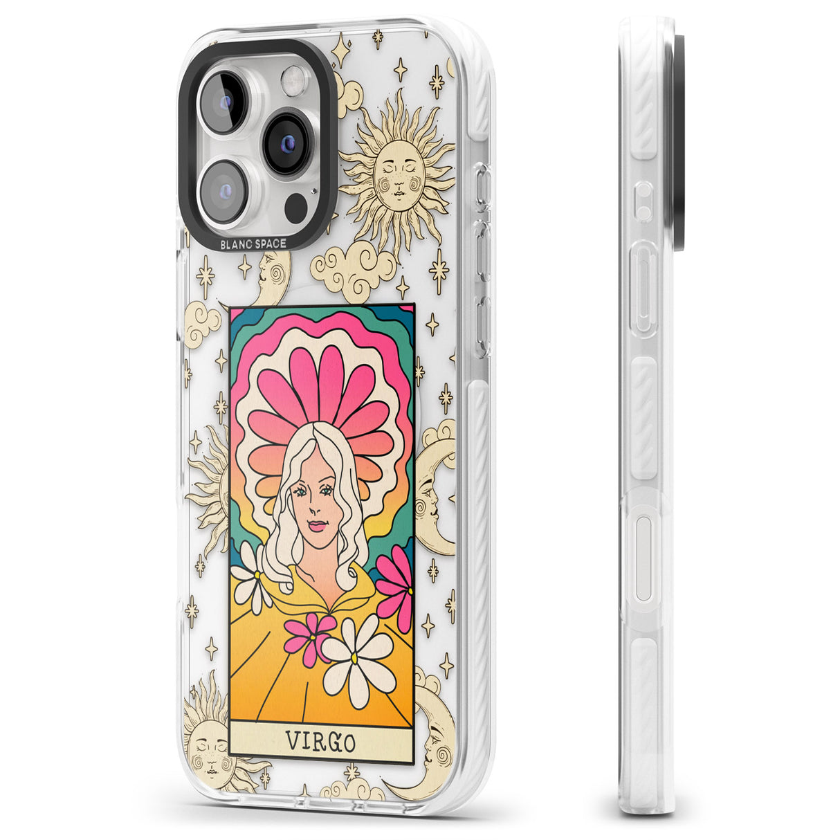 iPhone 16 Pro Max Celestial Zodiac - Virgo Black Impact Phone Case + Magsafe