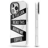 iPhone 16 Pro Max Black Stripes Bring Me Coffee Black Impact Phone Case