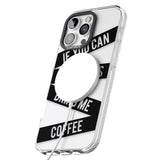 iPhone 16 Pro Max Black Stripes Bring Me Coffee Black Impact Phone Case