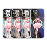 iPhone 16 Pro Max Tropical Flamingo Black Impact Phone Case