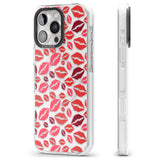 iPhone 16 Pro Max Lips Pattern Black Impact Phone Case