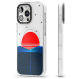 iPhone 16 Pro Max Japanese Sunset Vaporwave Black Impact Phone Case