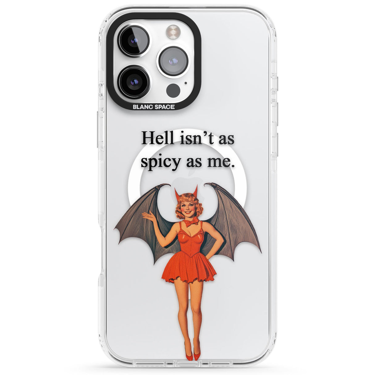 Hell Isn't As Spicy As Me Impact Magsafe Phone Case for iPhone 16 Pro, iPhone 16 Pro Max