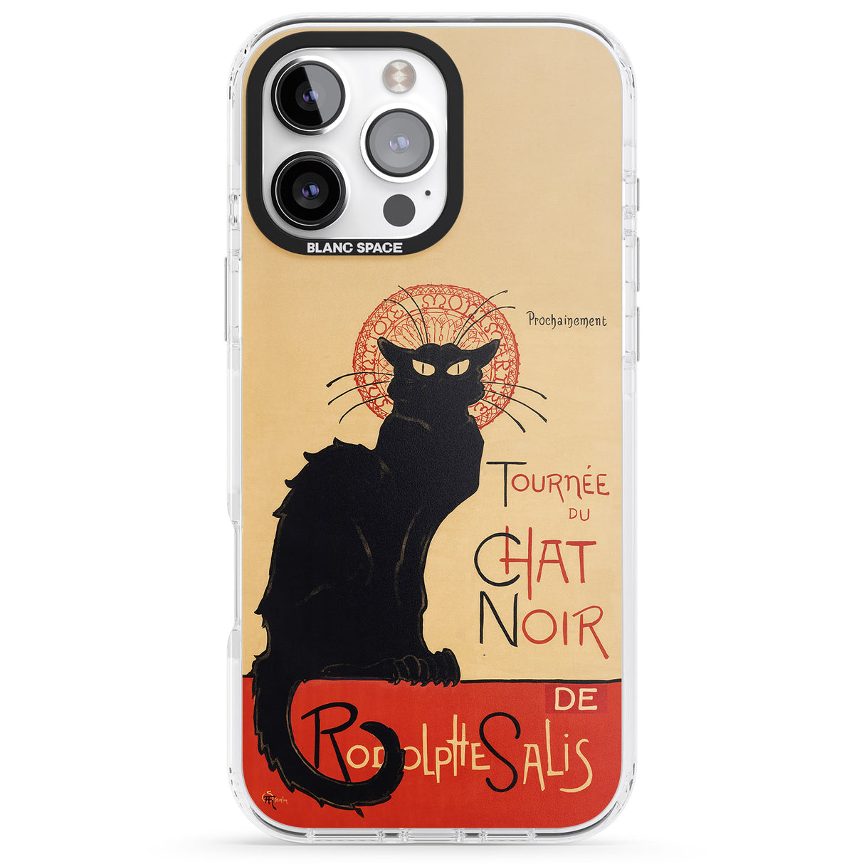 iPhone 16 Pro Max Tournee du Chat Noir Poster Black Impact Phone Case