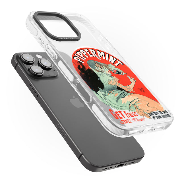 iPhone 16 Pro Max Pippermint Poster Black Impact Phone Case