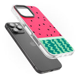 iPhone 16 Pro Max Full Watermelon Print Black Impact Phone Case