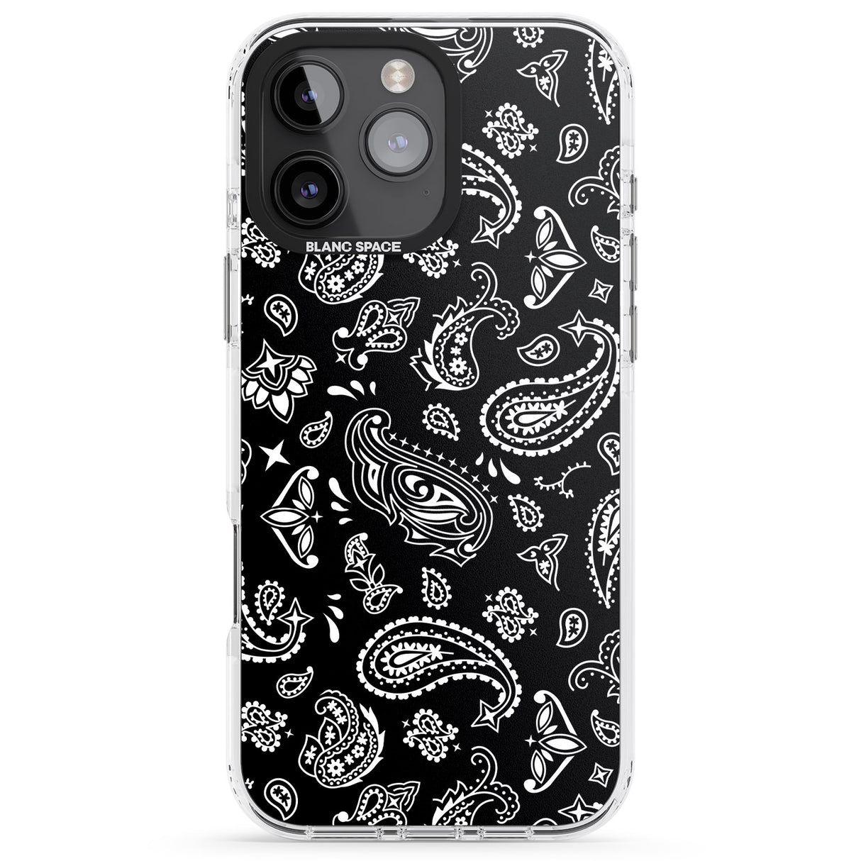 iPhone 16 Pro Max Black Bandana Black Impact Phone Case