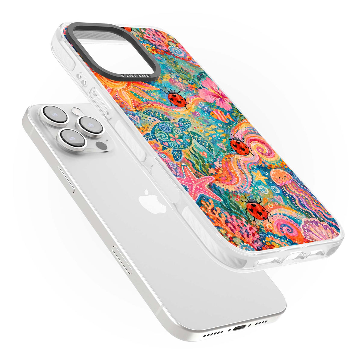 Coral Whimsy for her iPhone case | Impact Magsafe case for iPhone 16 Pro, iPhone 16 Pro Max