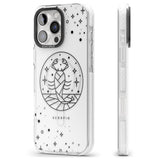 iPhone 16 Pro Max Scorpio Emblem - Transparent Design Black Impact Phone Case