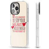 iPhone 16 Pro Max Medical Design Cute Enough to Stop Your Heart Black Impact Phone Case