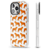 iPhone 16 Pro Max Tigers on Clear Pattern Black Impact Phone Case