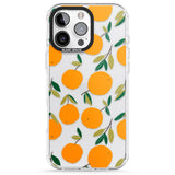 iPhone 16 Pro Max Oranges Pattern Black Impact Phone Case