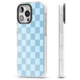 iPhone 16 Pro Max SKYBLUE CHECKERED Clear Impact Phone Case + Magsafe