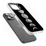 iPhone 16 Pro Max Phases Of The Moon Black Impact Phone Case