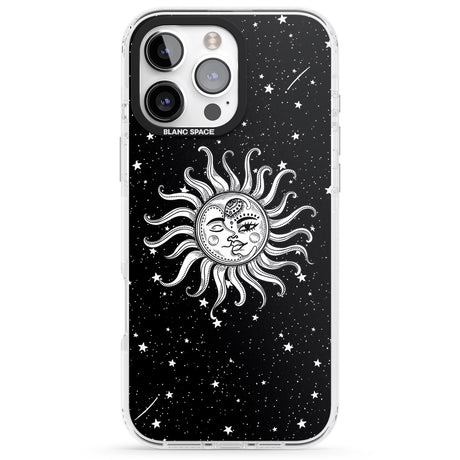 iPhone 16 Pro Max Mystic Sun Moon Black Impact Phone Case