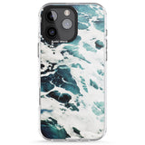 iPhone 16 Pro Max Ocean Waves Photograph Black Impact Phone Case