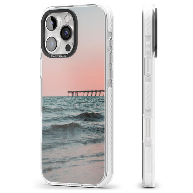 iPhone 16 Pro Max Beach Pier Photograph Black Impact Phone Case