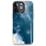 iPhone 16 Pro Max Plane in Cloudy Sky Photograph Black Impact Phone Case