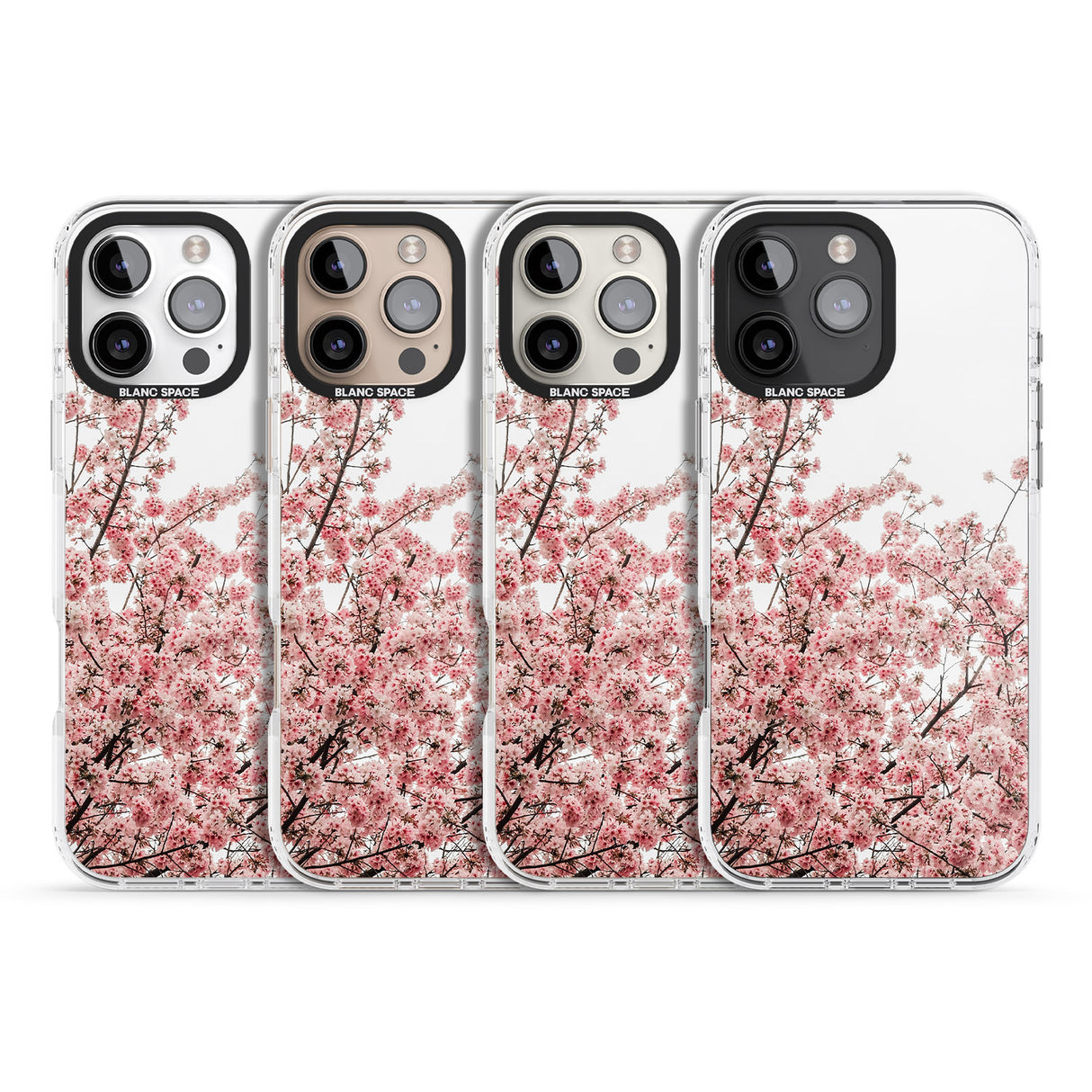 iPhone 16 Pro Max Cherry Blossoms - Real Floral Photographs Black Impact Phone Case