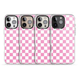 iPhone 16 Pro Max Pink Checkered Black Impact Phone Case