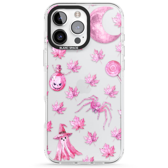 Pink Moon & Maple Impact Phone Case for iPhone 16 Pro, iPhone 16 Pro Max