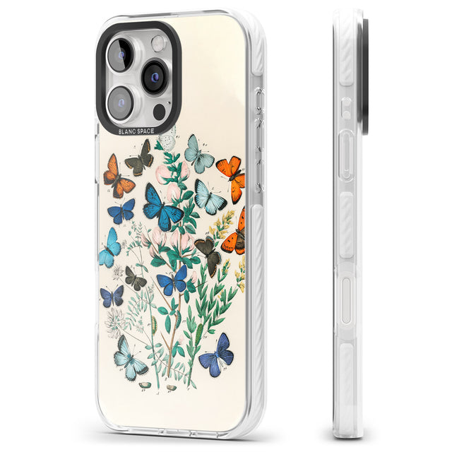 iPhone 16 Pro Max European Butterflies Black Impact Phone Case