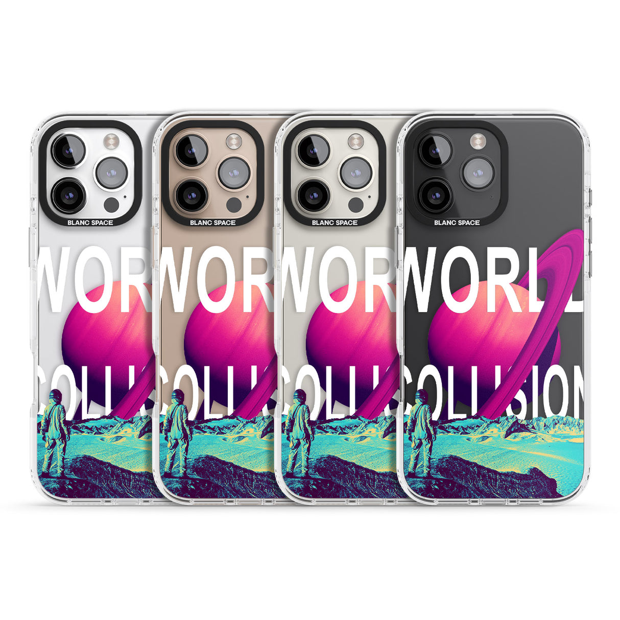 iPhone 16 World Collision Clear Impact Phone Case