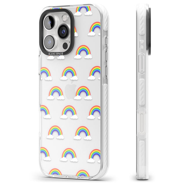 iPhone 16 Pro Max Rainbow of possibilities Black Impact Phone Case