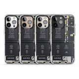 iPhone 16 Pro Max Circuit Board Black Impact Phone Case